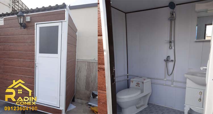 کانکس سرویس بهداشتی پانل دکوراتیو