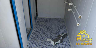 کانکس سرویس بهداشتی سه چشمه راهرو دار