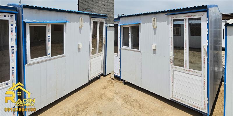کانکس کارگاهی با نمای داخل PVC سفید و متراژ 6 متر