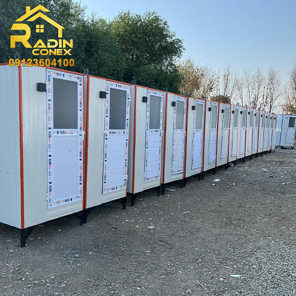 کانکس سرویس بهداشتی سقف صاف